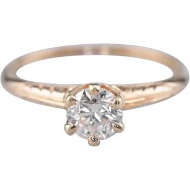 Ostby and Barton Diamond Solitaire Ring