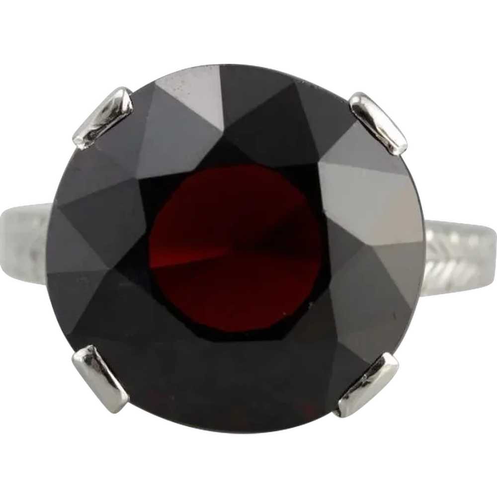 Garnet Cocktail Ring of the Highest Quality, Perf… - image 1