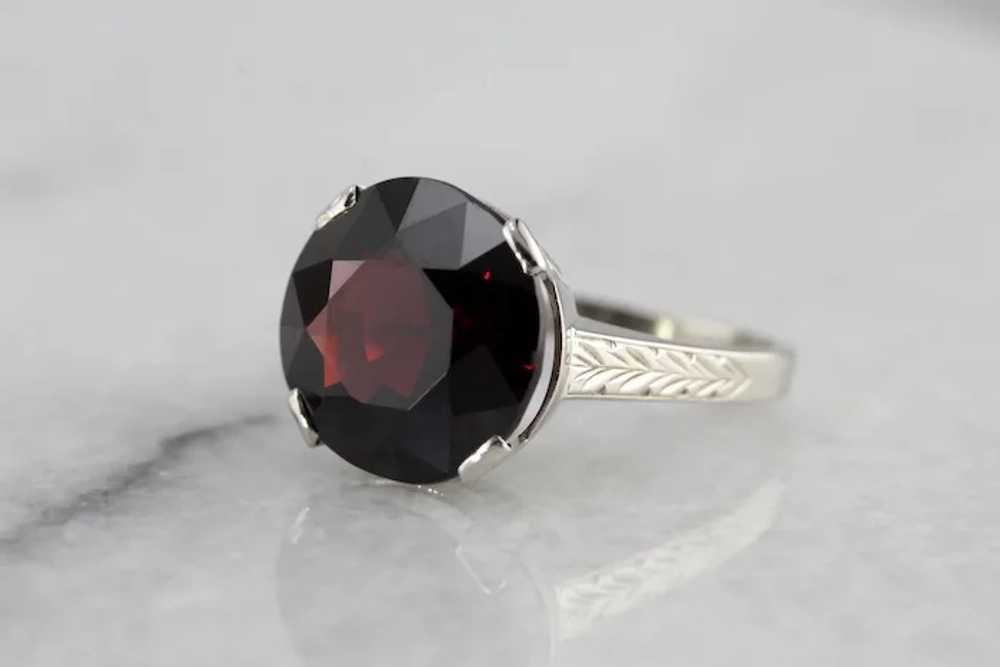 Garnet Cocktail Ring of the Highest Quality, Perf… - image 2
