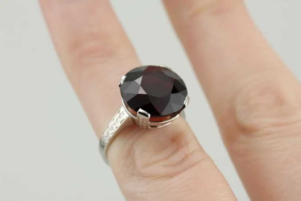 Garnet Cocktail Ring of the Highest Quality, Perf… - image 4
