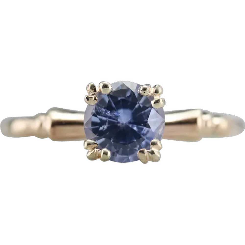 Vintage Sapphire Solitaire Ring - image 1