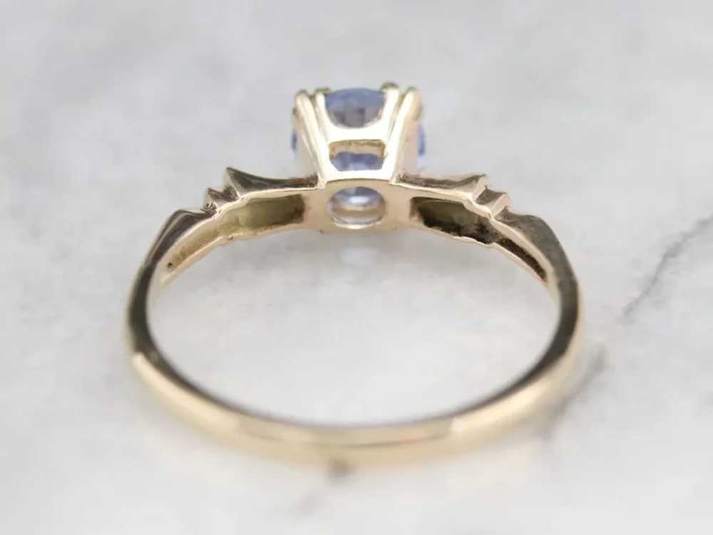 Vintage Sapphire Solitaire Ring - image 5