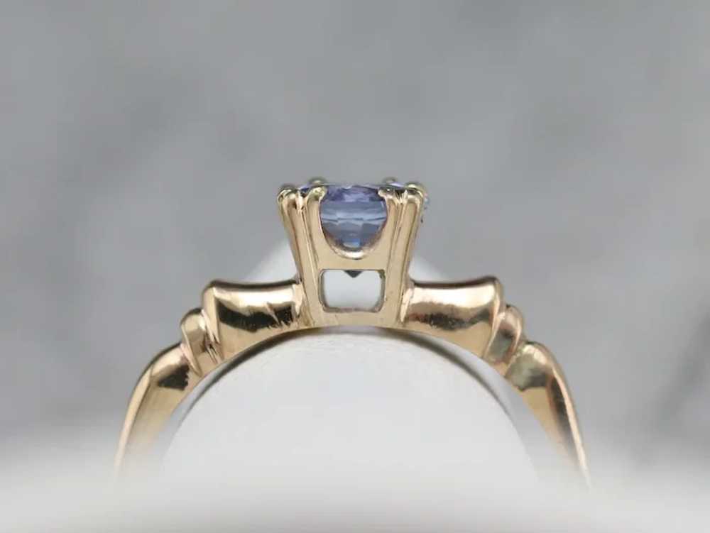 Vintage Sapphire Solitaire Ring - image 8