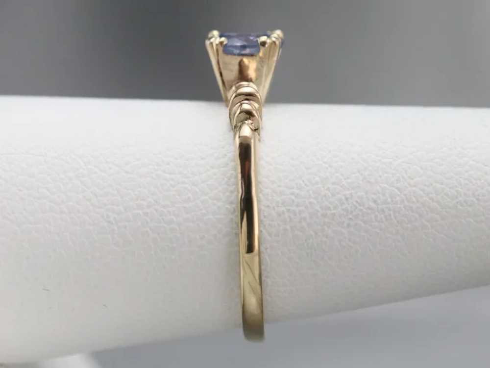 Vintage Sapphire Solitaire Ring - image 9