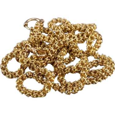 Ornate Victorian Era Chain Necklace - image 1