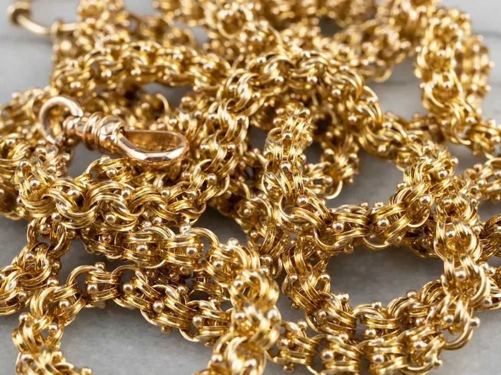 Ornate Victorian Era Chain Necklace - image 2