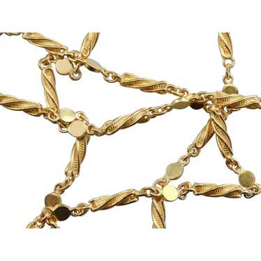Vintage 22 Karat Gold Decorative Link Chain
