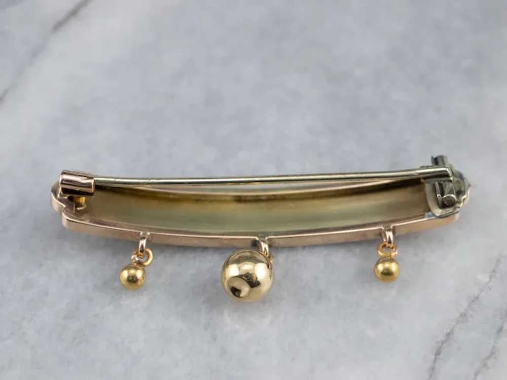 Antique "Gussie" Bar Pin Brooch - image 6
