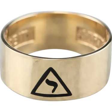 14th Degree Scottish Rite Masonic Ring with Latin 