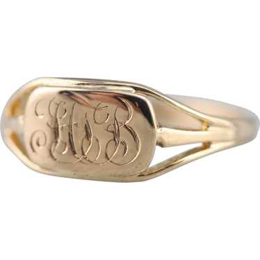 Ladies "FTB" Monogrammed Signet