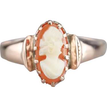 Antique Cameo Solitaire Ring