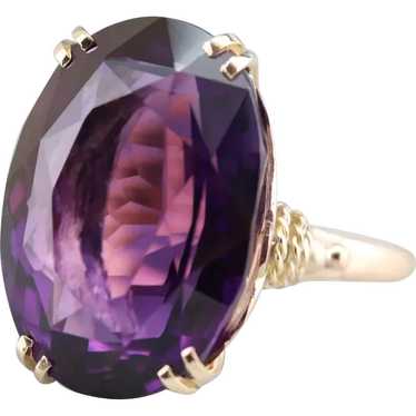 Stunning Upcycled Amethyst Cocktail Ring