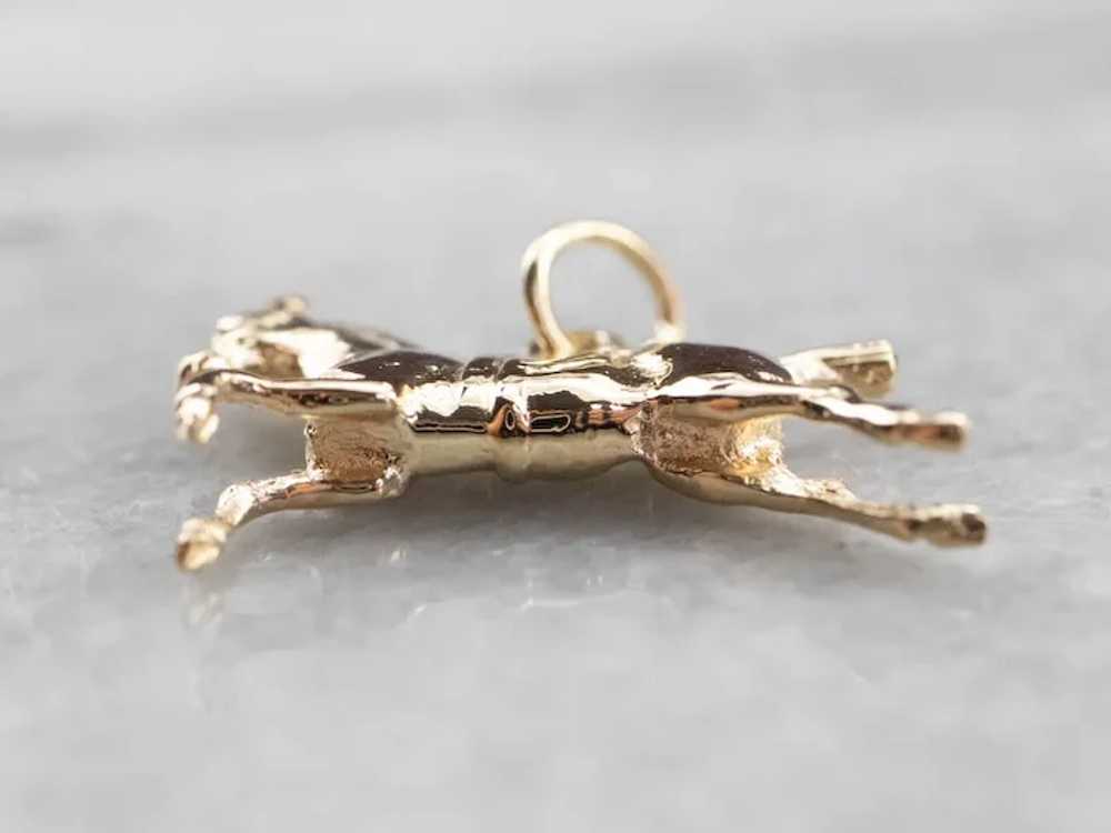 Vintage Jumping Horse Equestrian Charm - image 5