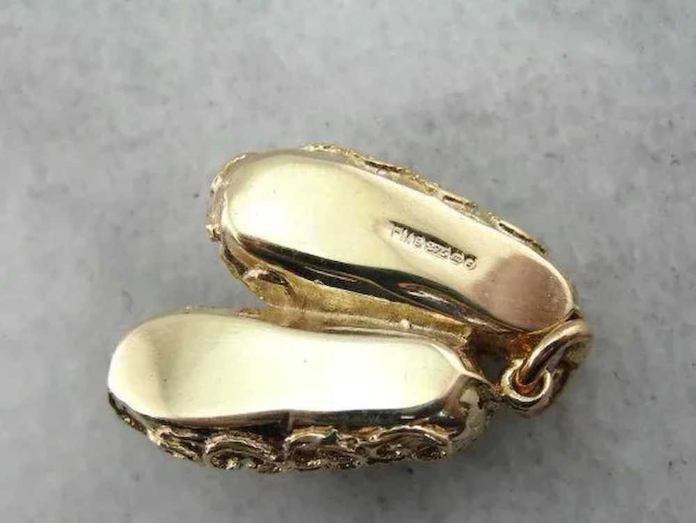 Ornate Slippers Charm or Pendant - image 3