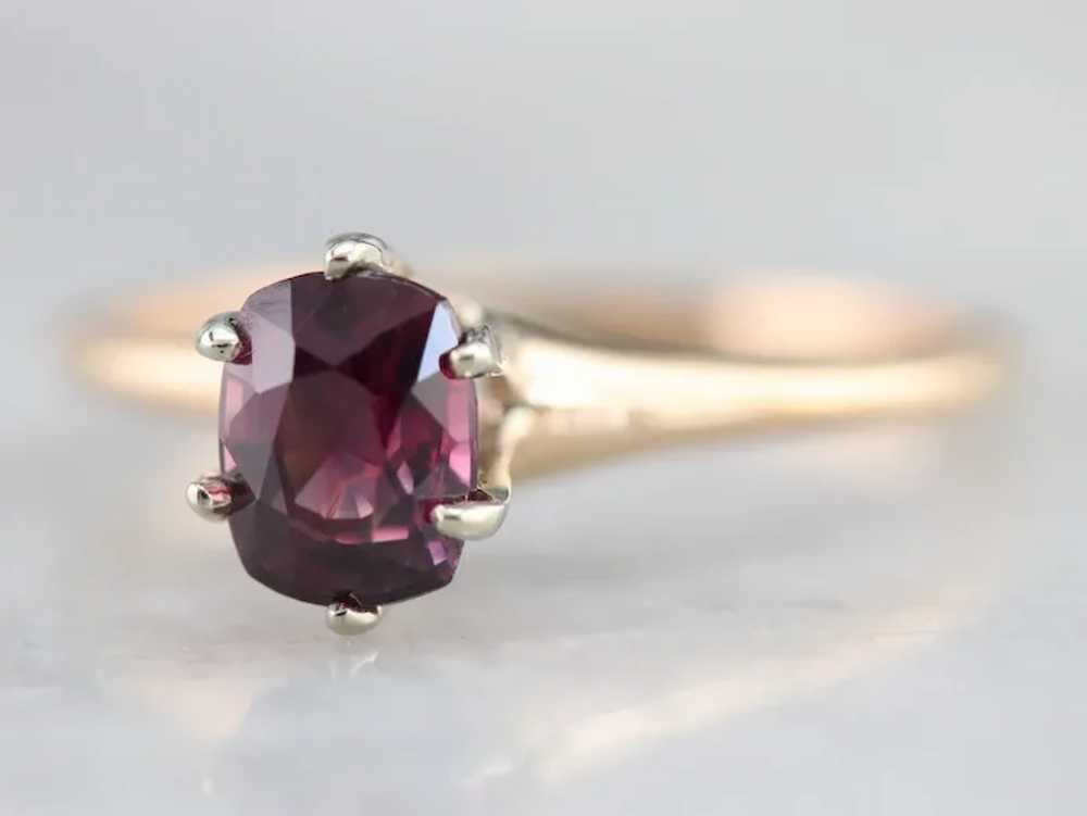 Upcycled Sapphire Solitaire Ring - image 3