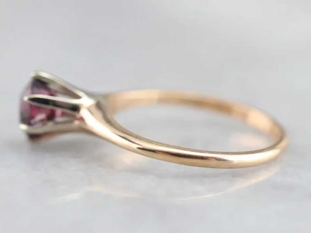 Upcycled Sapphire Solitaire Ring - image 4