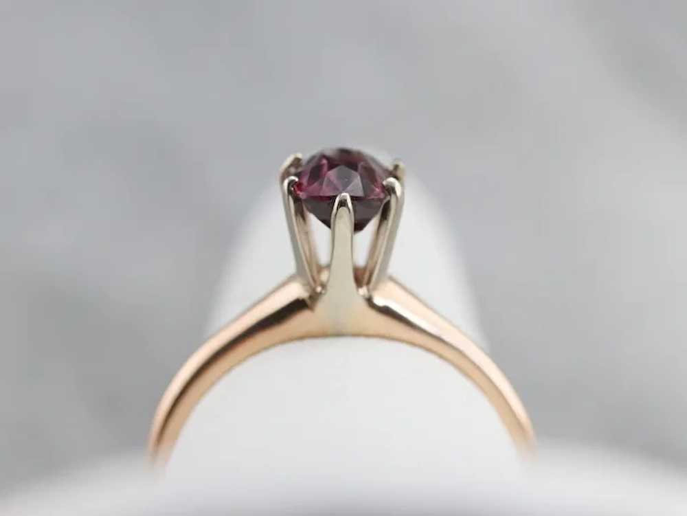 Upcycled Sapphire Solitaire Ring - image 7