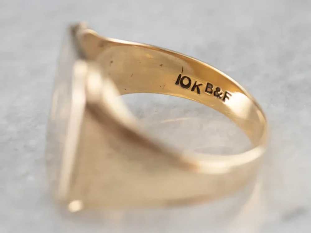 Bold "BPP" Monogrammed Signet Ring - image 5