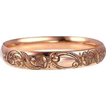 Antique Gold Filled Bangle Bracelet - image 1