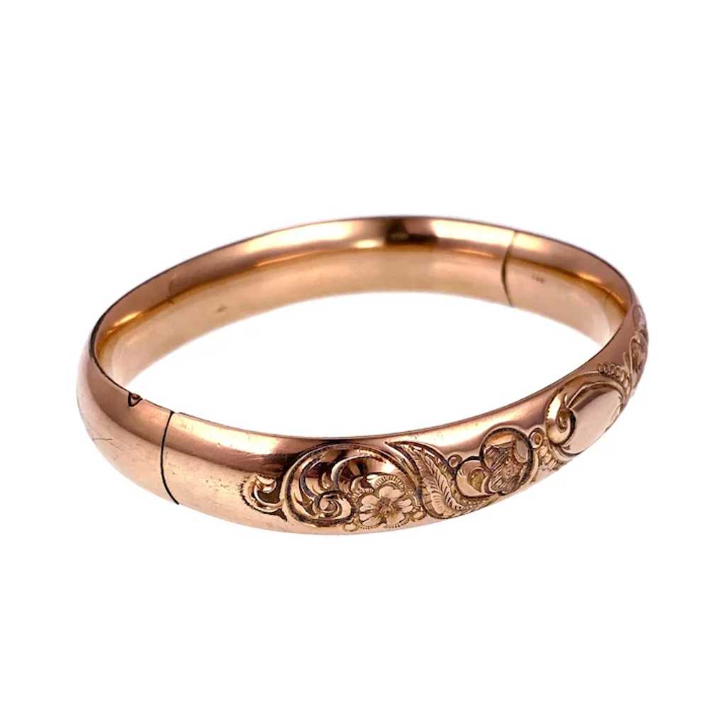 Antique Gold Filled Bangle Bracelet - image 2