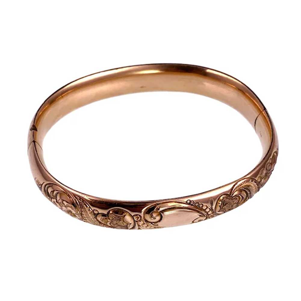 Antique Gold Filled Bangle Bracelet - image 3