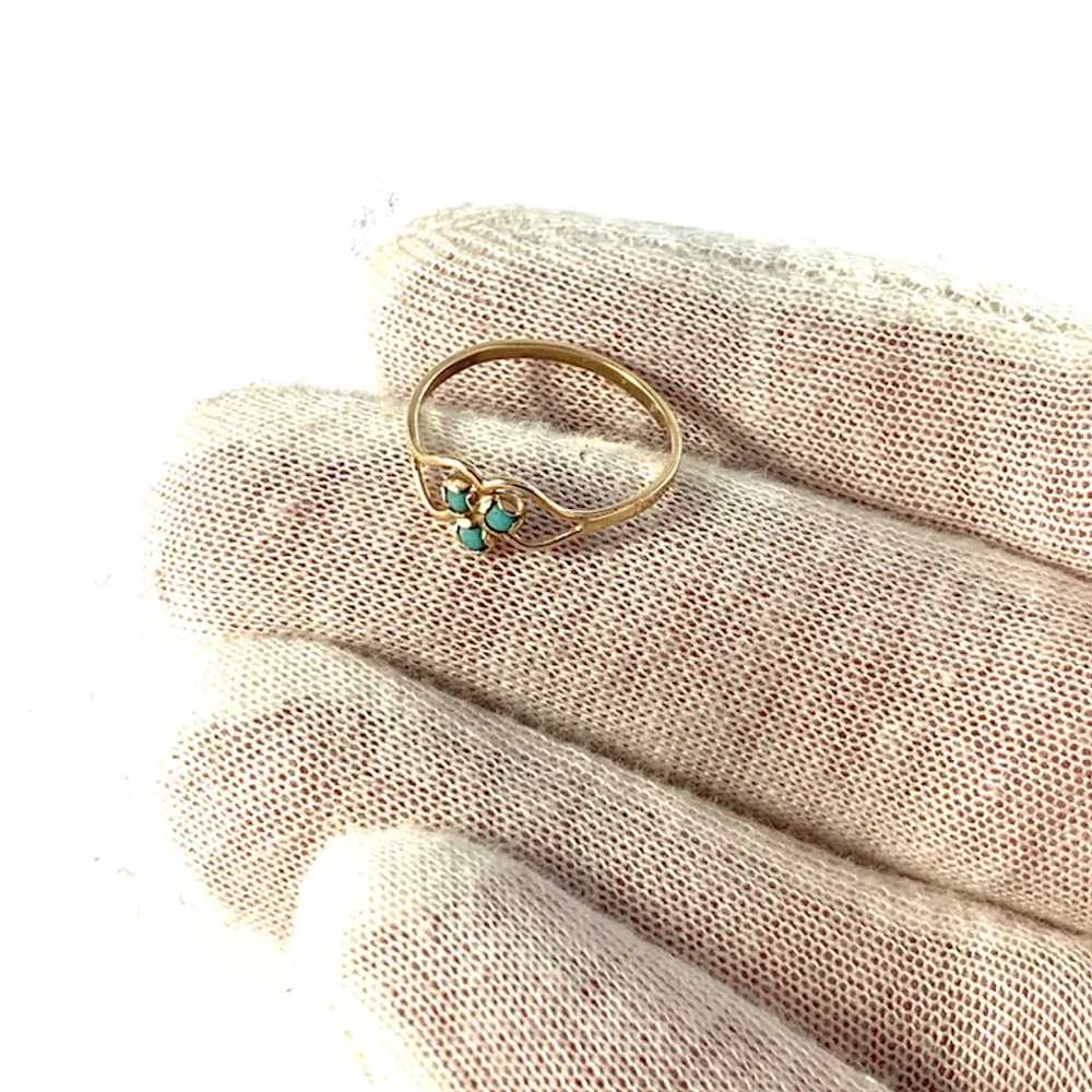 Early 1900s. Antique 14k Gold Turquoise Ring. - image 4