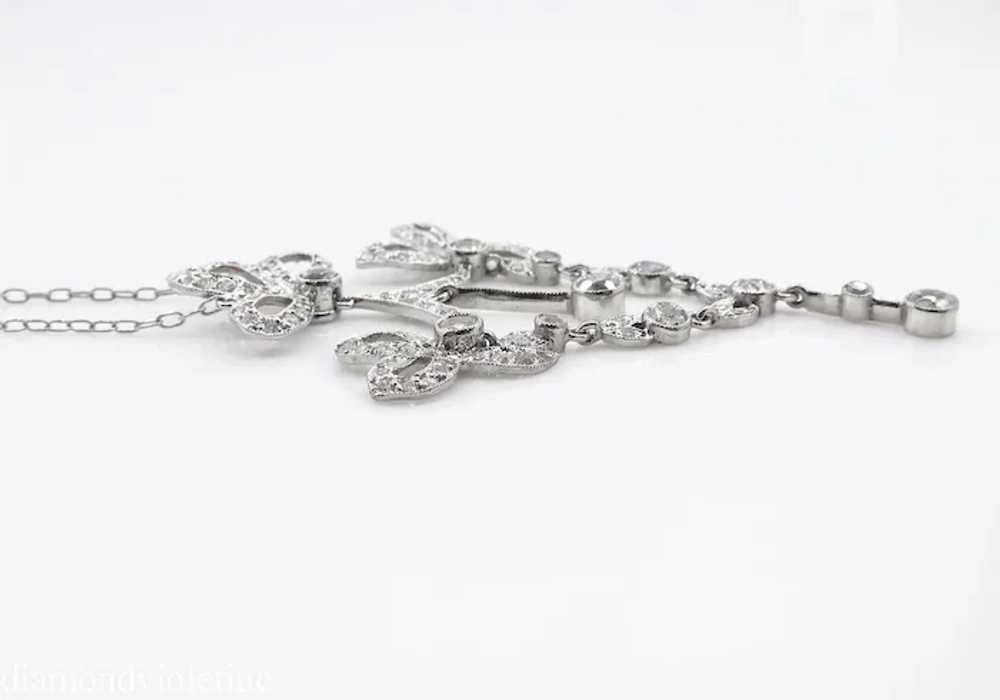 Vintage 2.46ct Old European Diamond Pendant Neckl… - image 7