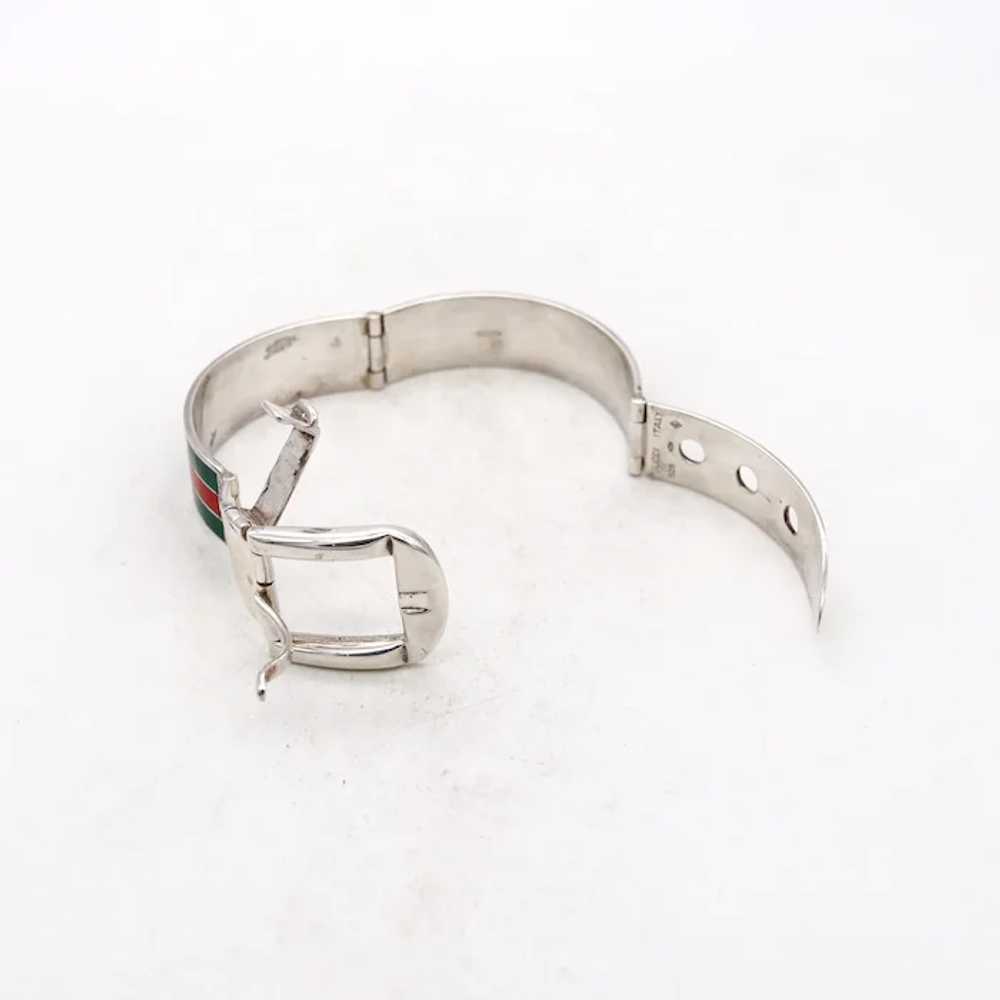 Gucci 1970 Milano vintage Buckle bracelet in .925… - image 6