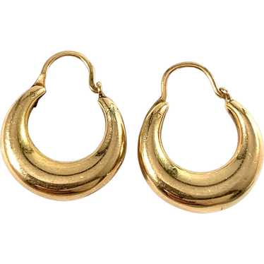 Sweden Mid Century 18k Gold Earrings.