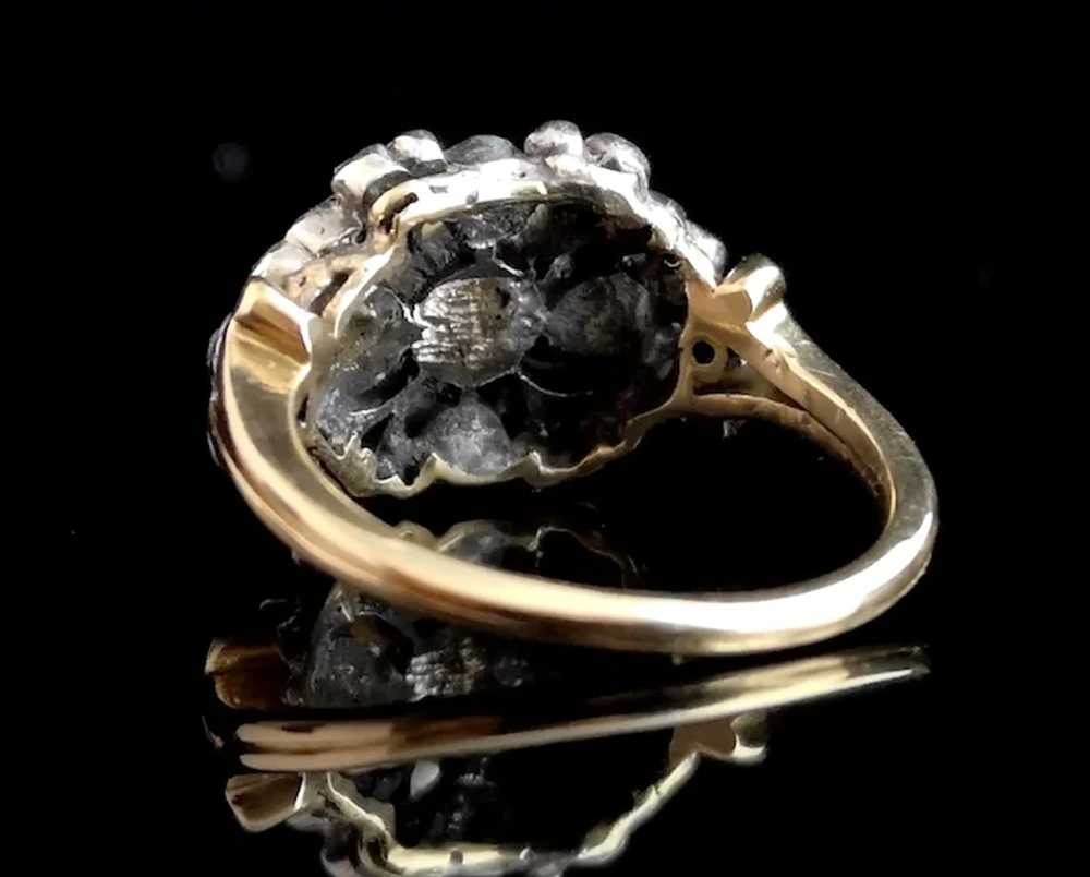 Antique Georgian diamond and pearl ring, 18k - image 9