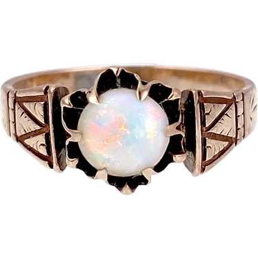 Antique Victorian 10K & Opal Ring