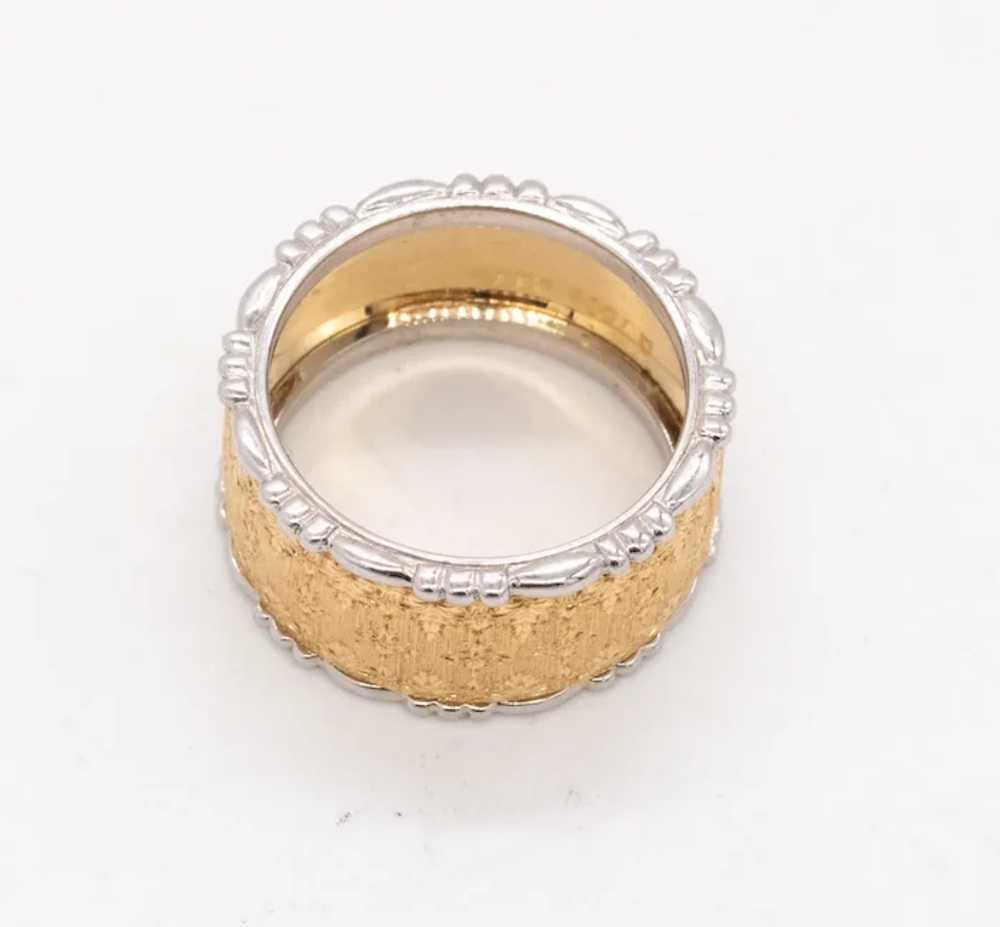 Buccellati Milano 18 kt yellow & white brushed go… - image 3