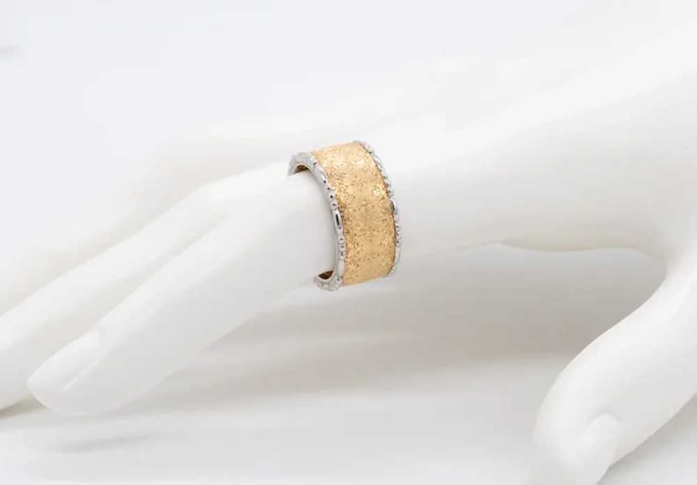 Buccellati Milano 18 kt yellow & white brushed go… - image 5