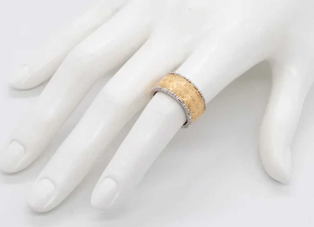 Buccellati Milano 18 kt yellow & white brushed go… - image 6