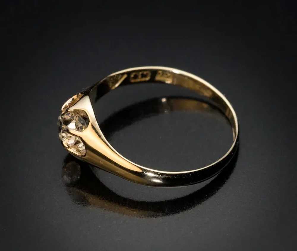 Antique 19th Century Diamond Engagement Ring - image 4