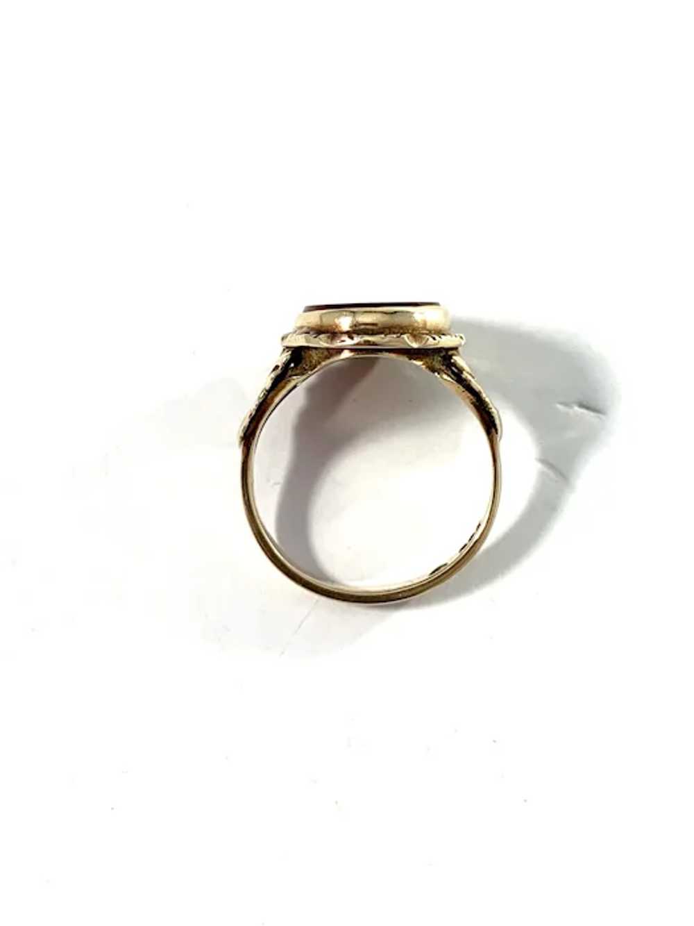 Mid Century 14k Gold Carnelian Unisex Signet Ring. - image 5