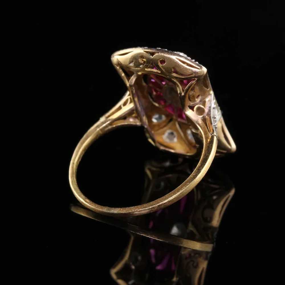 Antique Victorian 18K Yellow Gold Platinum Old Eu… - image 4