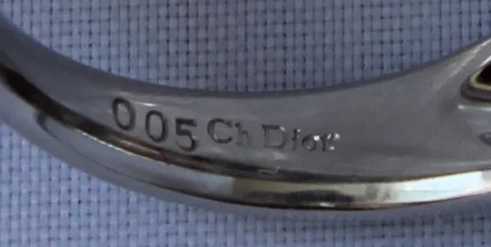 Vintage Christian Dior Platinum Ruby Diamond Ring - image 6