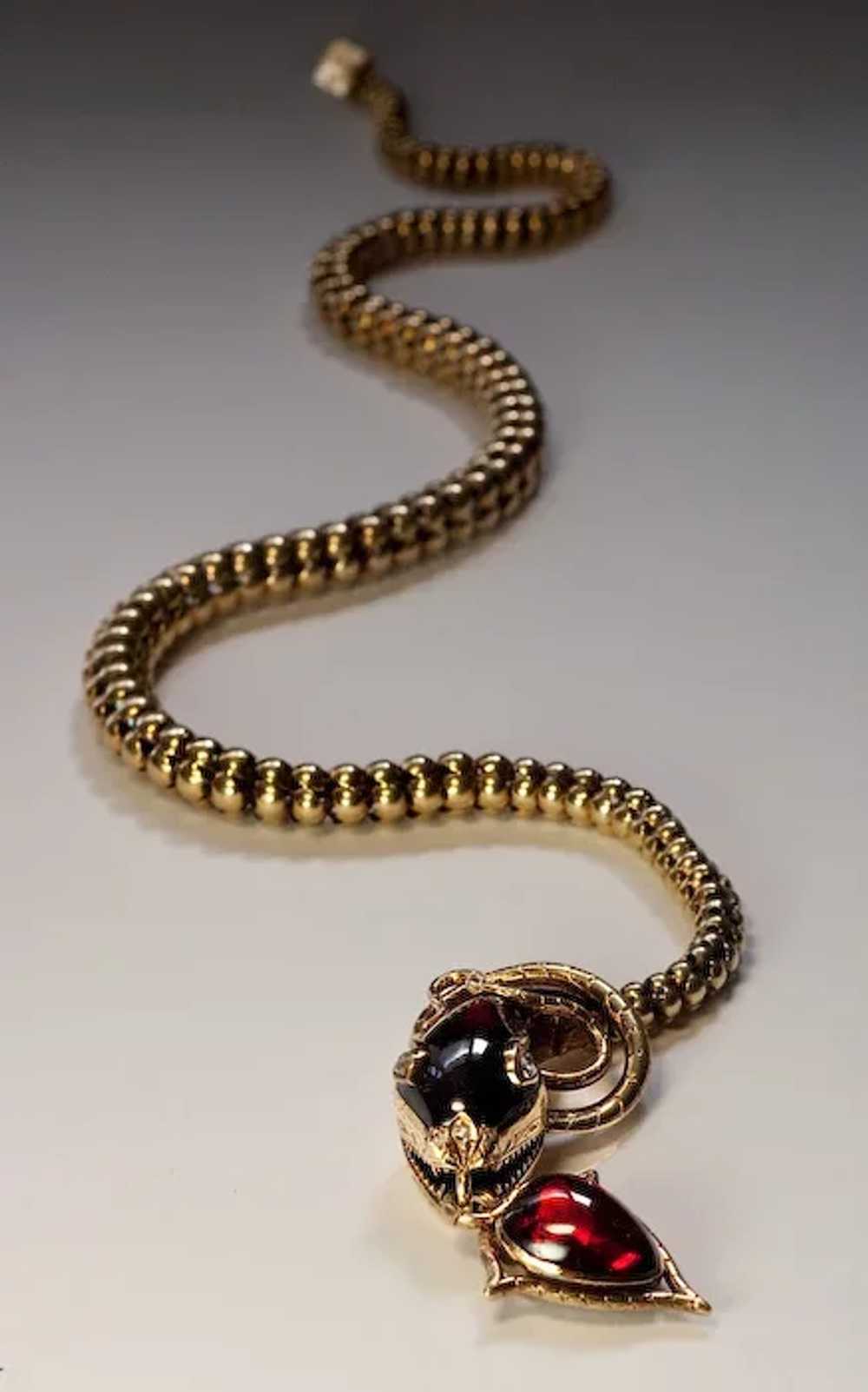 Mid 19th Century Snake Necklace - image 8