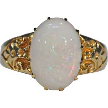 Antique Art Nouveau Opal Ring Gold