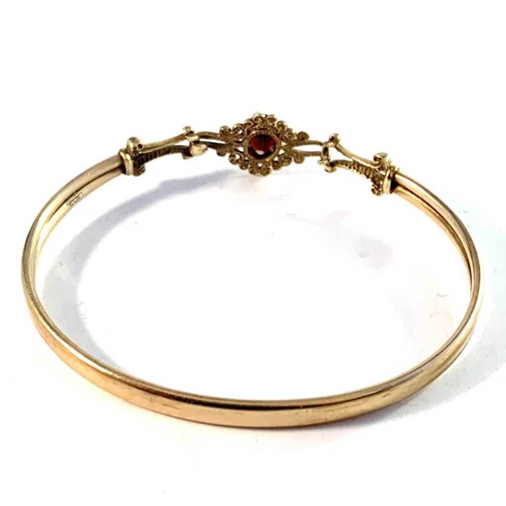 Edwardian Antique 9k Gold Garnet Bracelet. - image 3