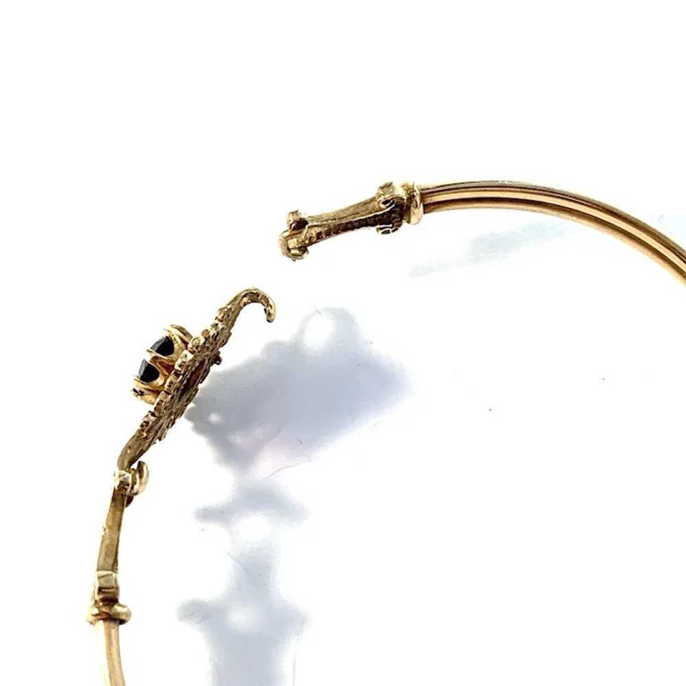 Edwardian Antique 9k Gold Garnet Bracelet. - image 4