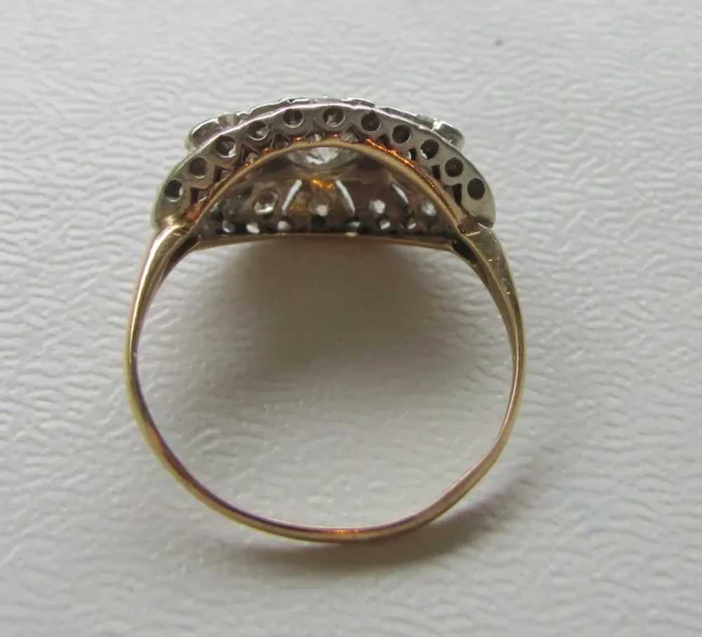 Antique 14K Gold Diamond Ring Circa 1930's 1.35cts - image 3