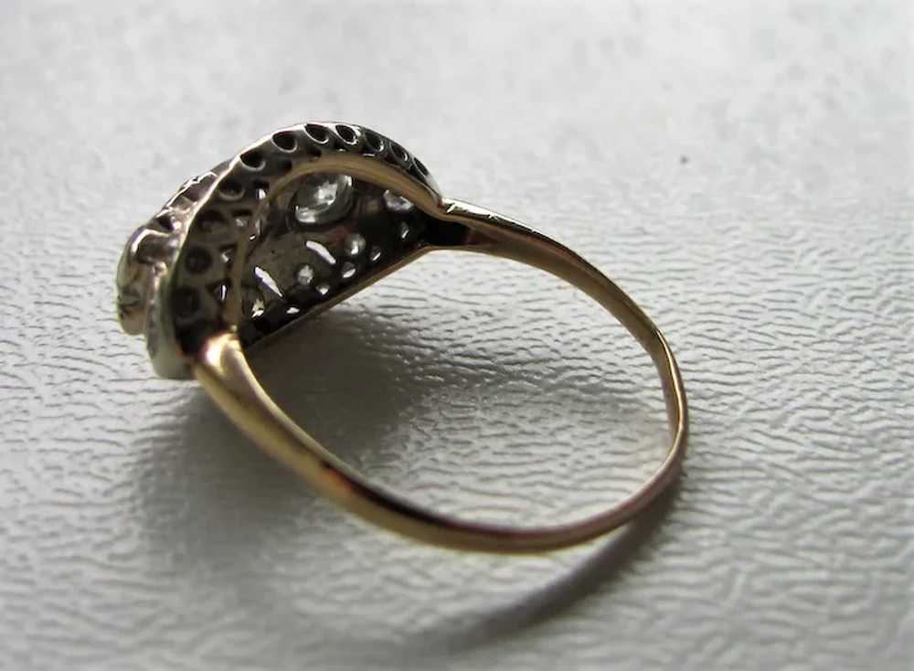Antique 14K Gold Diamond Ring Circa 1930's 1.35cts - image 5