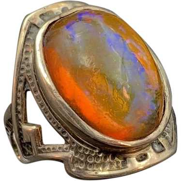 Antique Silver & Dragon's Breath Ring