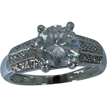 14k Moissanite & Diamonds Hand Crafted Ring