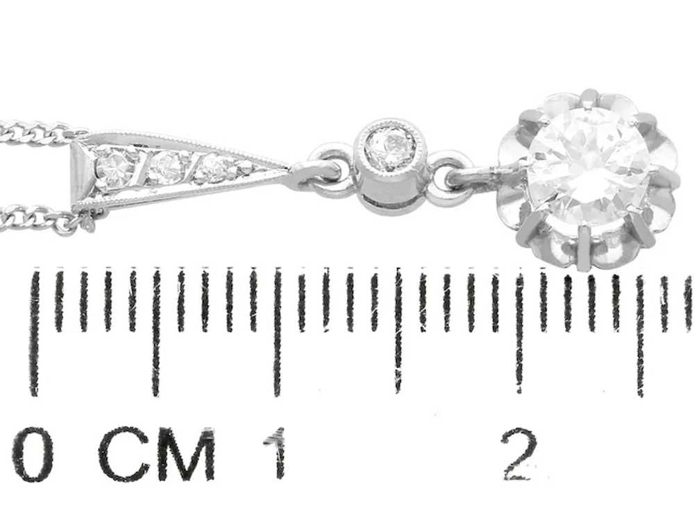 0.53ct Diamond and Platinum Pendant Circa 1935 - image 6