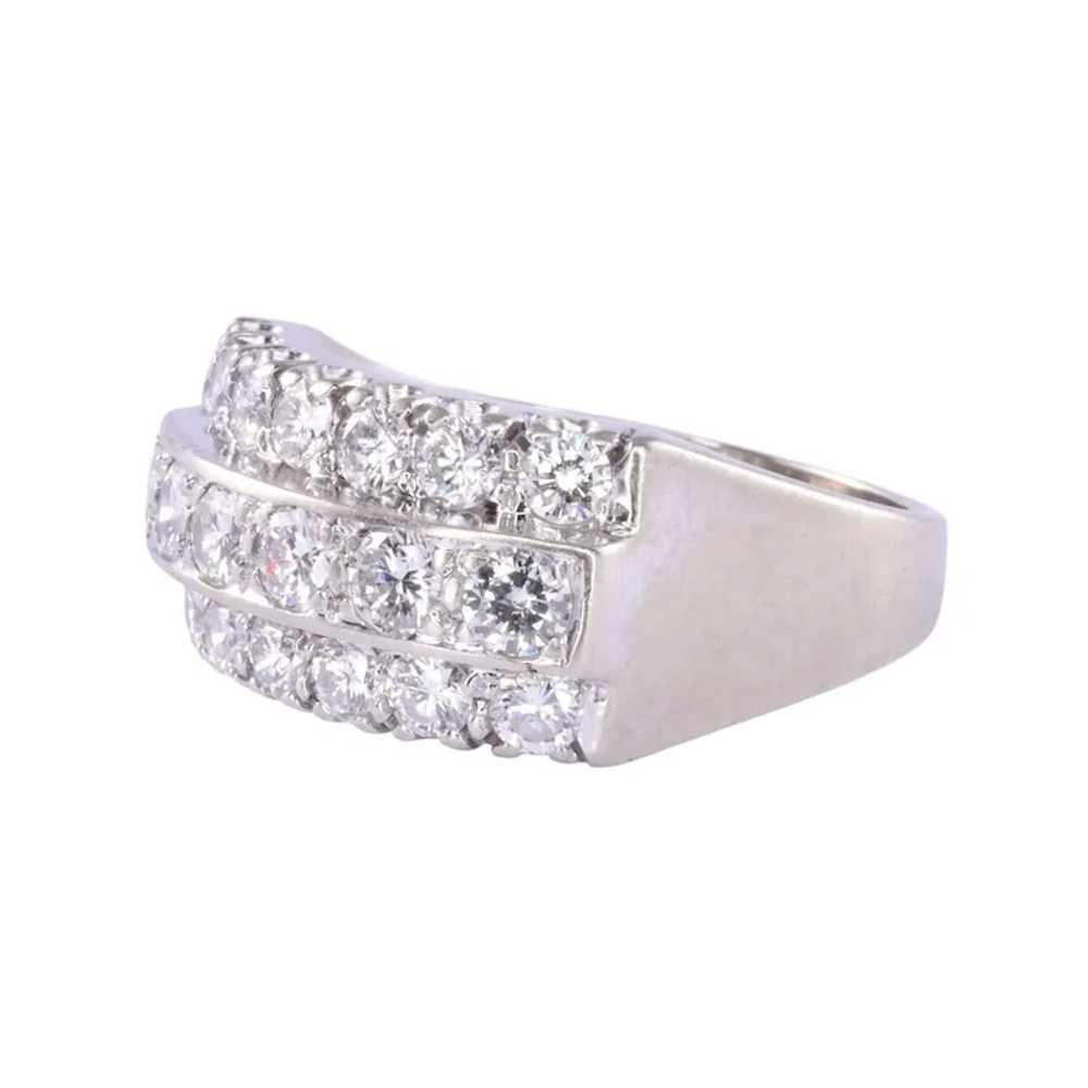 1.85 CTW Diamond White Gold Ring - image 2
