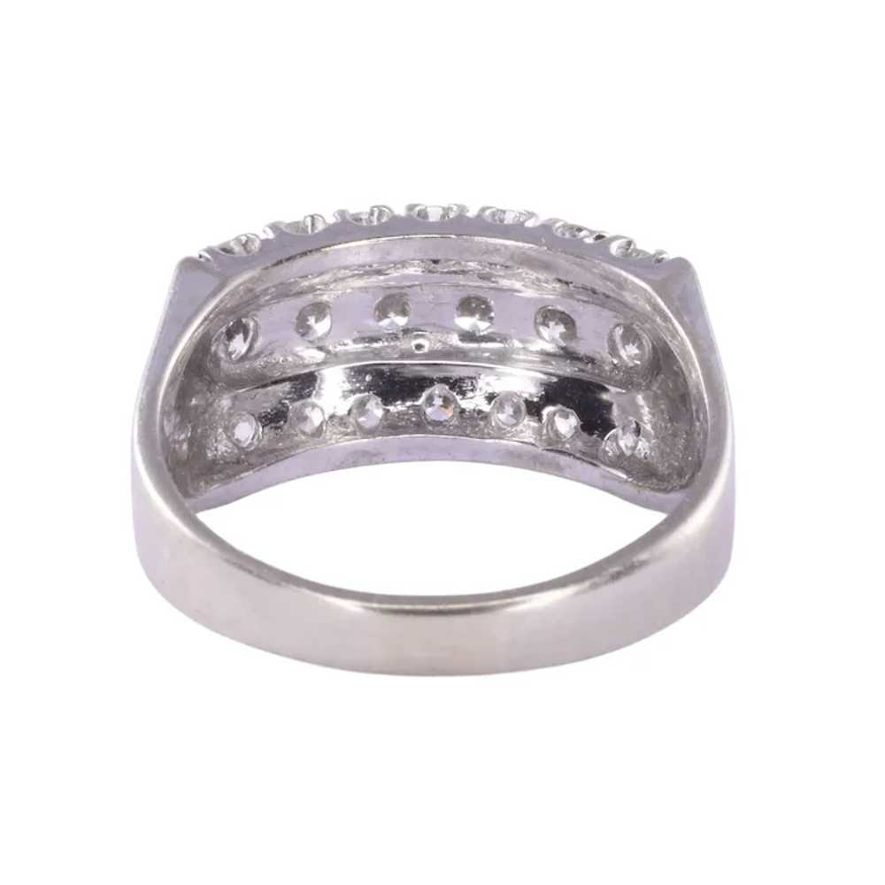1.85 CTW Diamond White Gold Ring - image 3