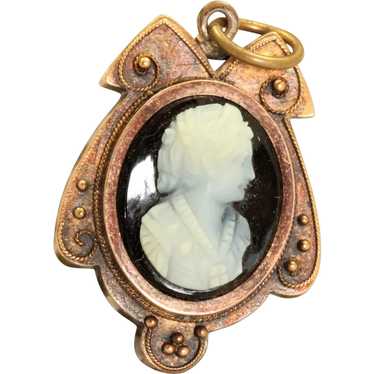 Architectural Victorian Hard Stone Cameo